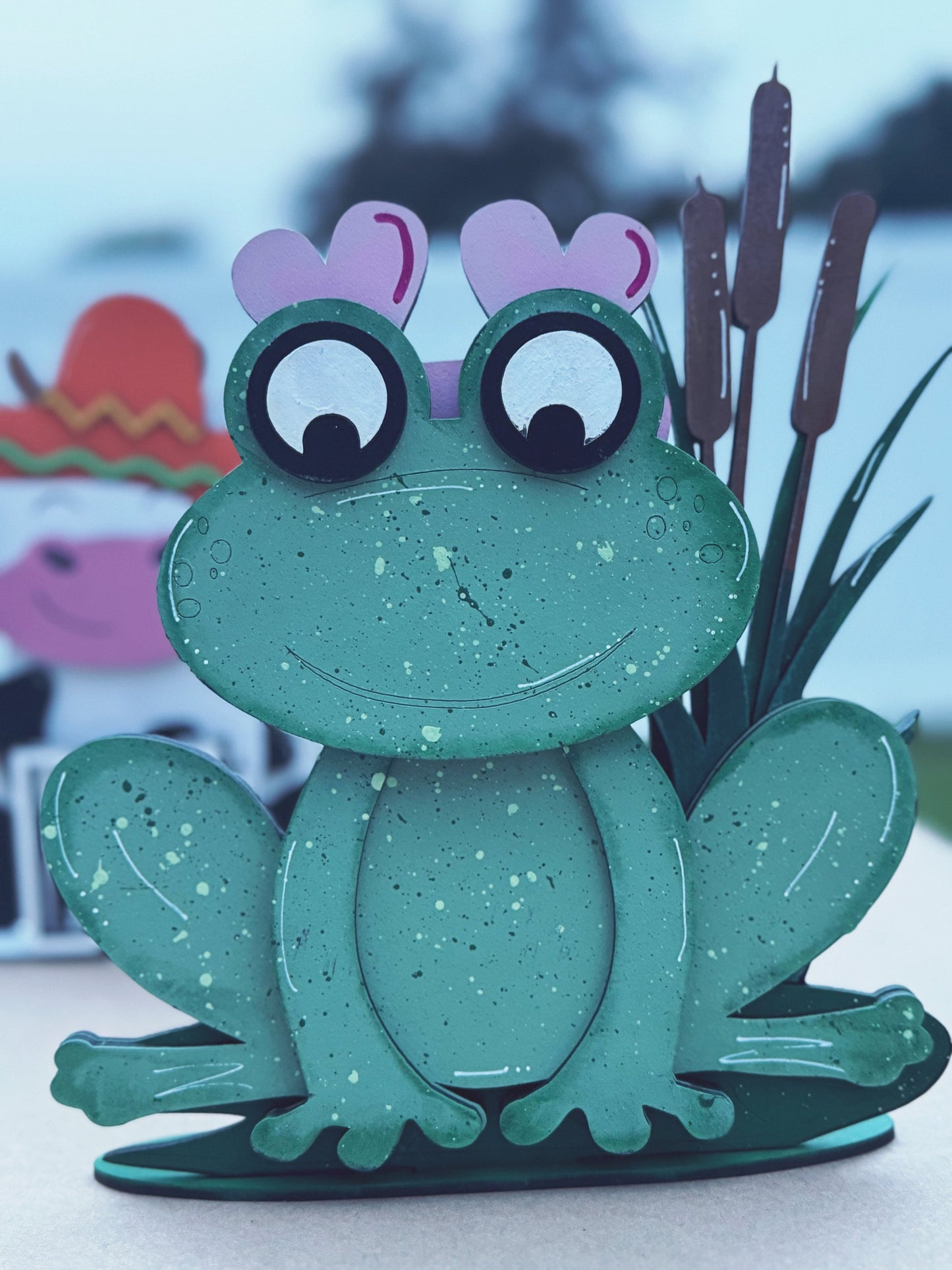 Frog Interchangeable Home Decor Sign