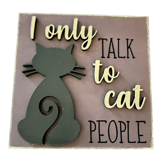 Cat Everyday Interchangeable Sign Tile