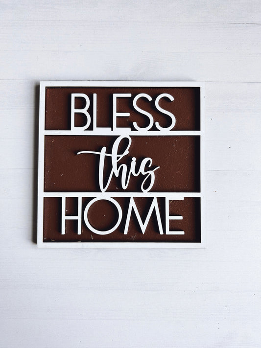 Bless this home everyday Interchangeable Sign Tile