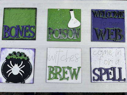 Halloween Interchangeable Sign Tile