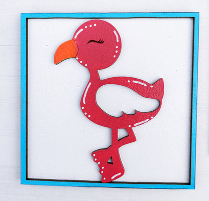 Flamingo Interchangeable Sign Tile