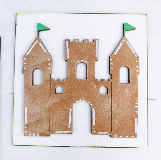 Sandcastle Interchangeable Sign Tile