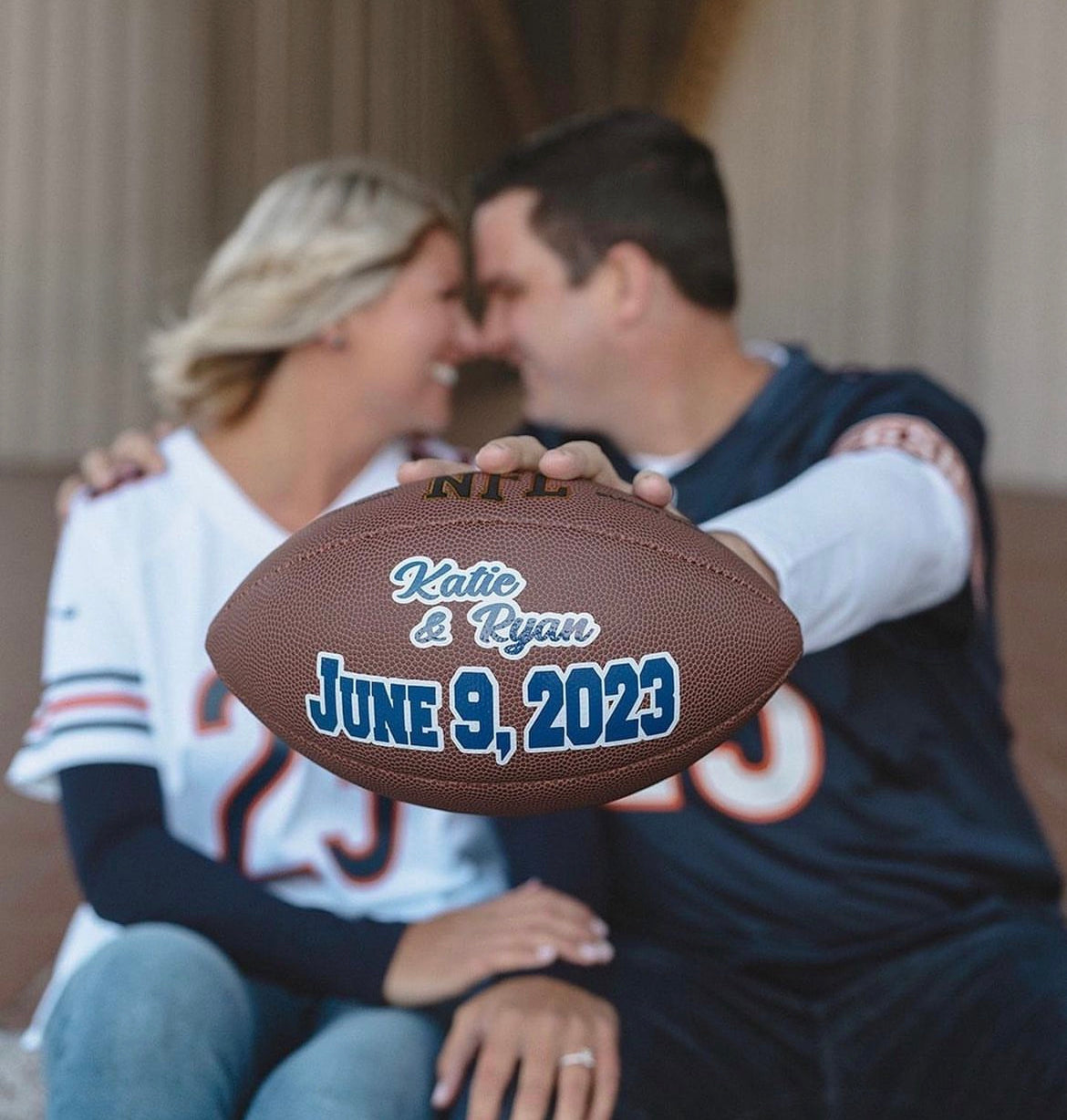 Save the Date, Save the Date Props, Football Save the Date, Football Wedding, Groom Gift, Football Gift, Wedding Gift for Couple, Bride Gift