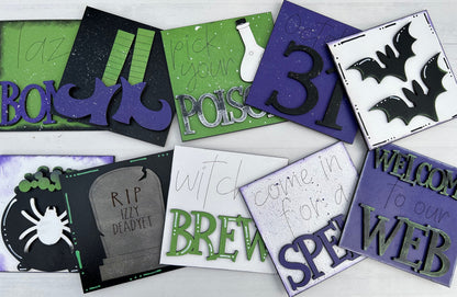 Halloween Interchangeable Sign Tile