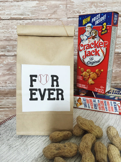 Baseball Favor Bags | Personalized Treat Bags | Kraft Favor Bags | Custom Baseball Treat Bags | Wedding Favor Bags | Personalized Favor Bags