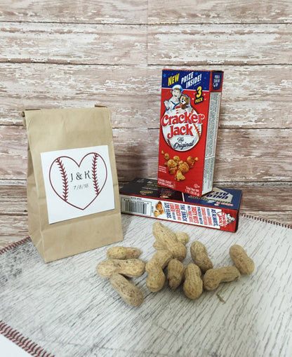 24 Baseball Favor Bags | Personalized Treat Bags | Kraft Favor Bags | Baseball Treat Bags | Wedding Favor Bags | Personalized Favor Bags