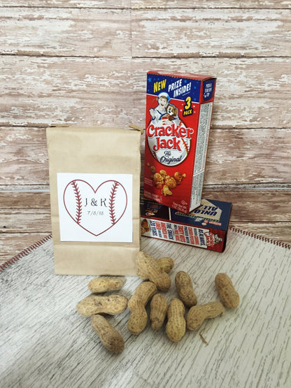 24 Baseball Favor Bags | Personalized Treat Bags | Kraft Favor Bags | Baseball Treat Bags | Wedding Favor Bags | Personalized Favor Bags