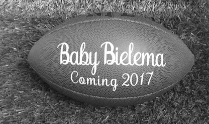 Pregnancy Reveal | Pregnancy Announcement | Baby Football | Gender Reveal | Birth Announcement | Baby Photo Prop | Baby Announcement Husband