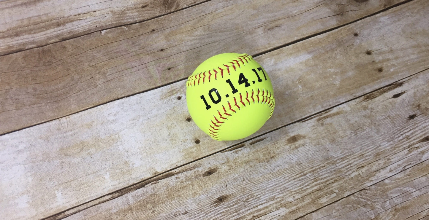 Softball Save the Date Photo Prop