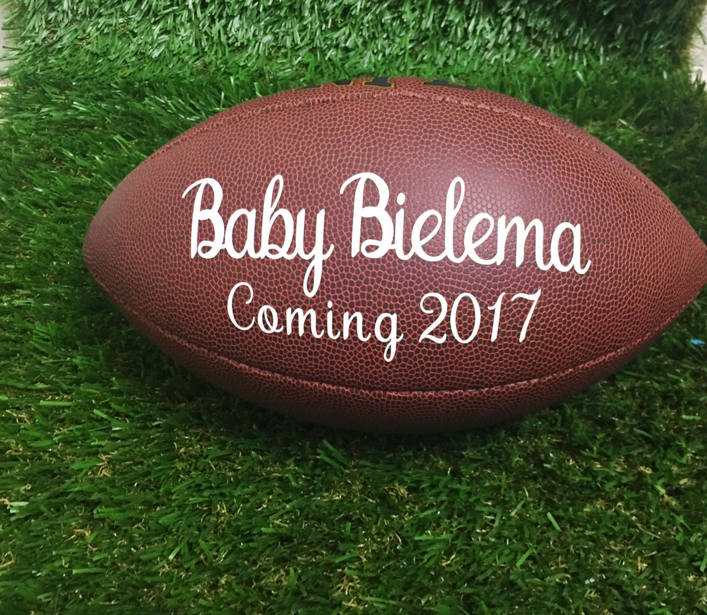 Pregnancy Reveal | Pregnancy Announcement | Baby Football | Gender Reveal | Birth Announcement | Baby Photo Prop | Baby Announcement Husband