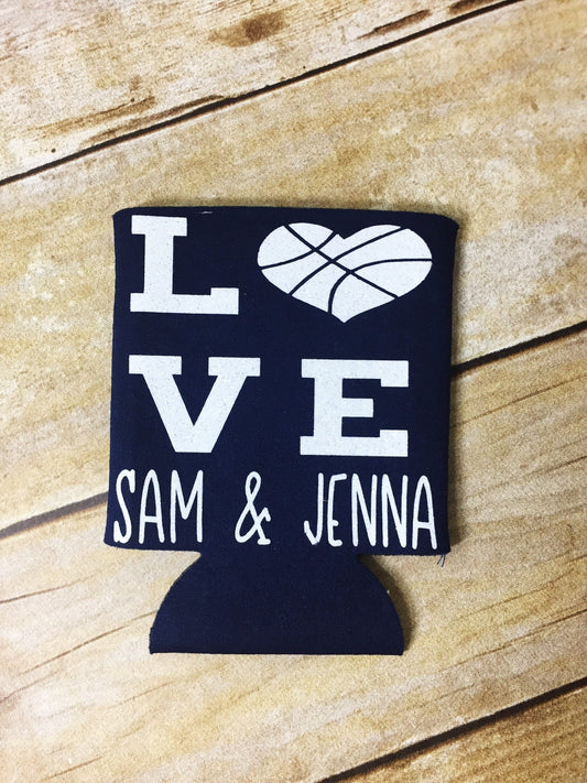 Wedding Favors, Wedding Can Coolers, Basketball Party Favor, Party Favors, Bridal Party Gift, Basketball Favors, Unique Wedding Favors