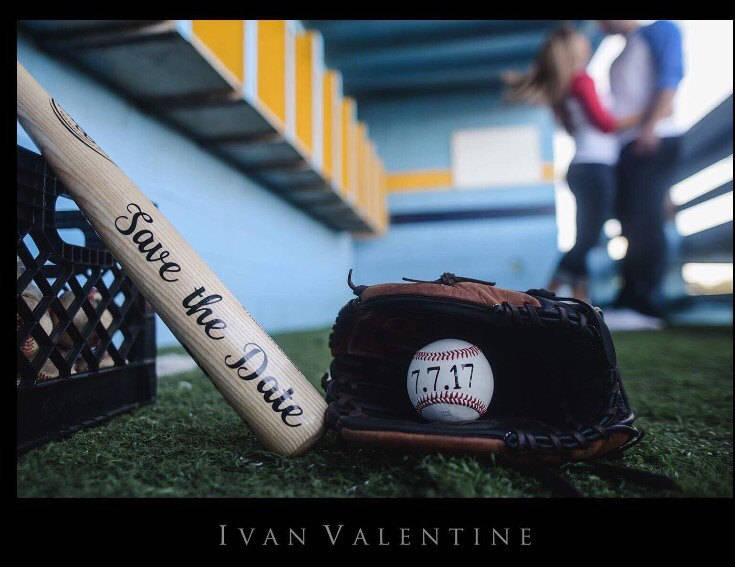Save the Date Baseball Set | Unique Save the Date | Wedding Baseball | Sports Wedding | Save the Date Prop | Engagement Photo Baseball