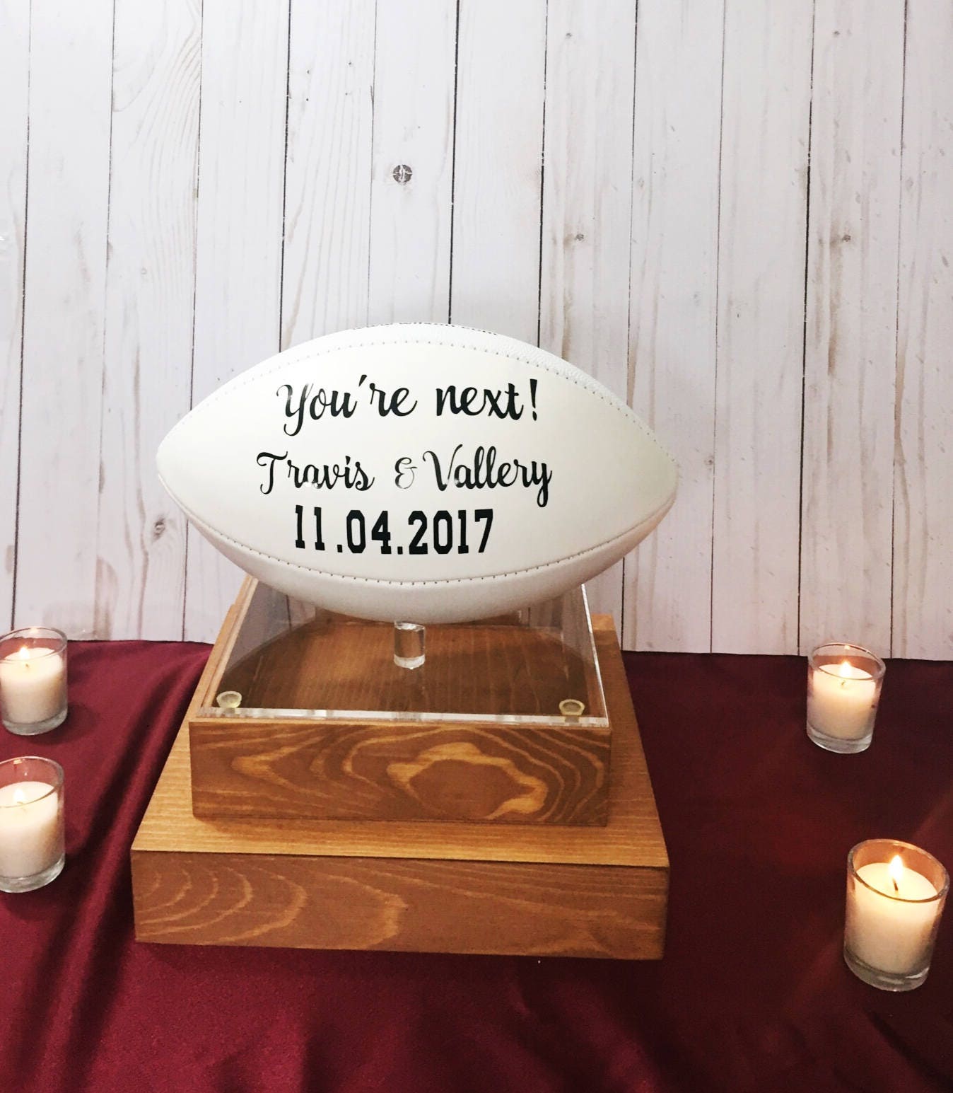 Football Centerpiece Set | Wedding Table Numbers | Football Wedding  | Wedding Table Decor | Wedding Decor| | Baby Shower Centerpiece