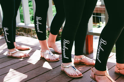 Wedding Day Outfits, Wedding Day Robe, Wedding Day Gift for Bride, Bridal Party Leggings, Bridesmaid Legging, Bridesmaid Outfit,Bride Outfit