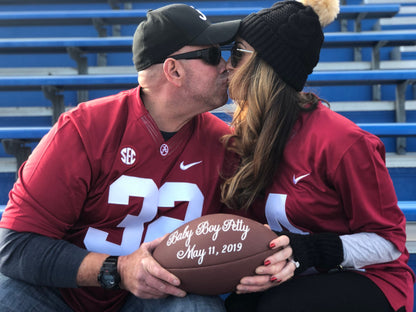 Pregnancy Reveal | Pregnancy Announcement | Baby Football | Gender Reveal | Birth Announcement | Baby Photo Prop | Baby Announcement Husband