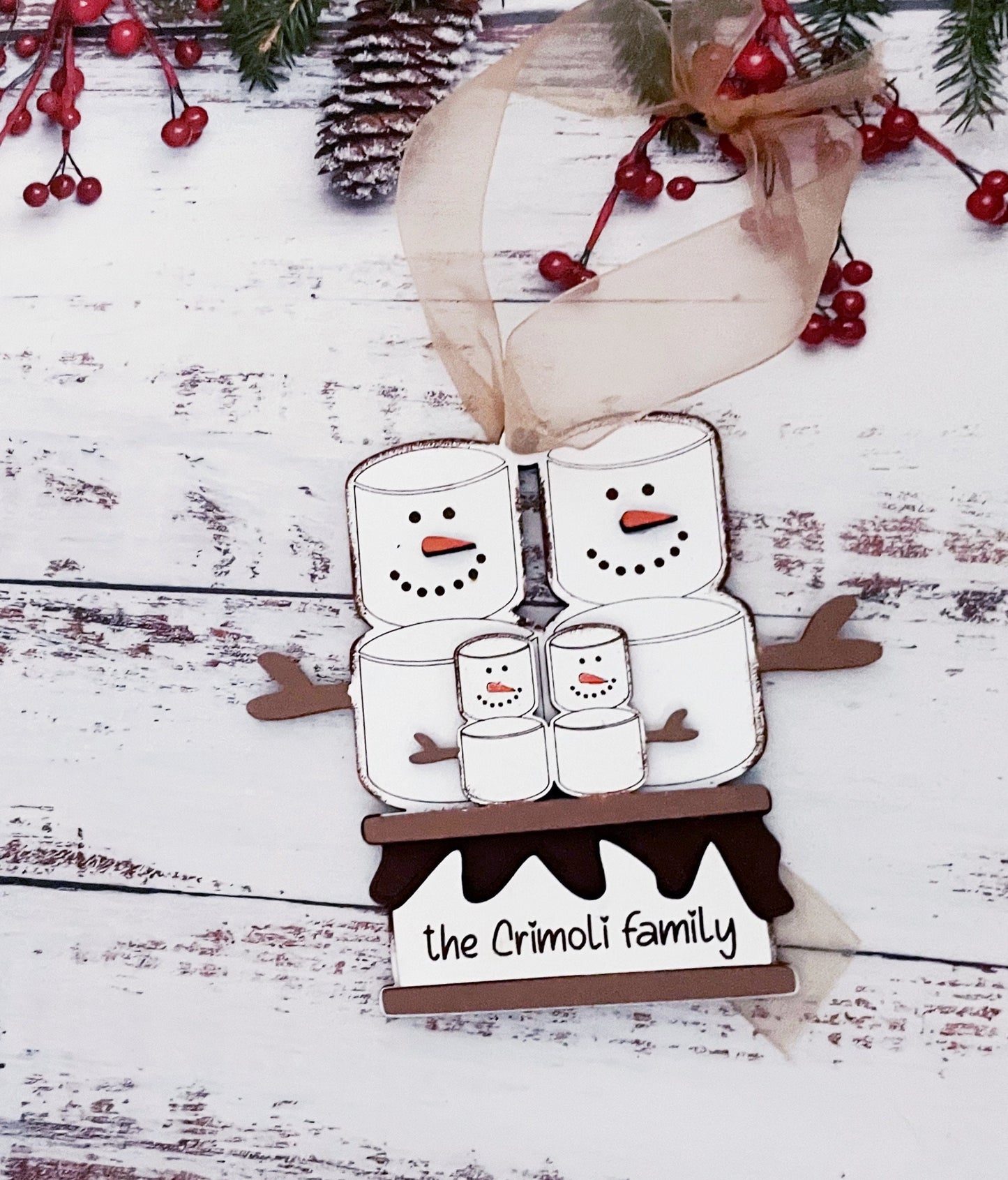 Personalized Couple Christmas Ornament Gift Idea