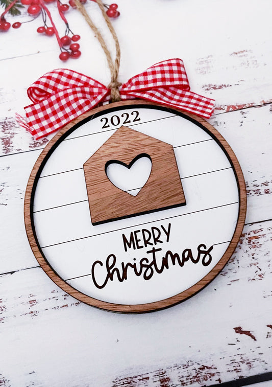 Christmas Ornament, 2023 Christmas Ornament, 2023 Christmas Gift, Christmas Gift Idea, New Home Gift Idea, Housewarming Gift, Realtor Gift