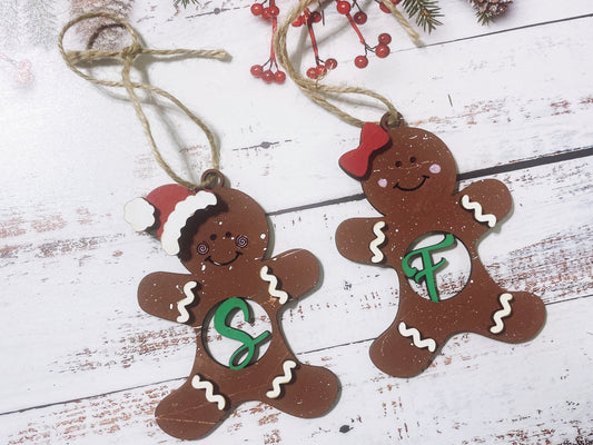 Gingerbread Ornament, Custom Wooden Ornament, Personalized Gift Ideas, Personalized Christmas Ornament
