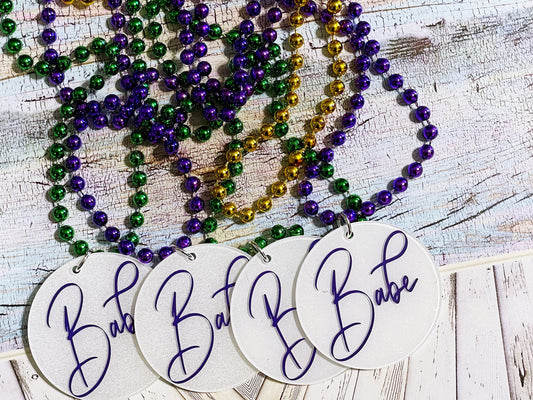 Bachelorette Mardi Gras Necklace, Bachelorette Favors, Bachelorette Party Decoration, Mardi Gras Bachelorette Accessories, Nola Bachelorette